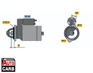 Μίζα BOSCH 0986014201090 για NISSAN BLUEBIRD 1983-1992, NISSAN PRAIRIE 1982-1988