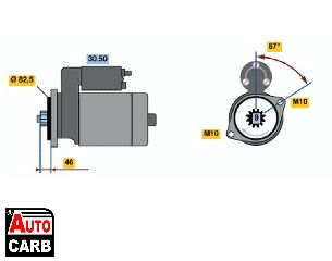 Μίζα BOSCH 0986020811090 για NISSAN SUNNY 1990-1995