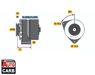 Δυναμό BOSCH 0986033140090 για MERCEDES-BENZ 100 1988-1996, MERCEDES-BENZ G-CLASS 1989-, MERCEDES-BENZ S-CLASS 1979-1991