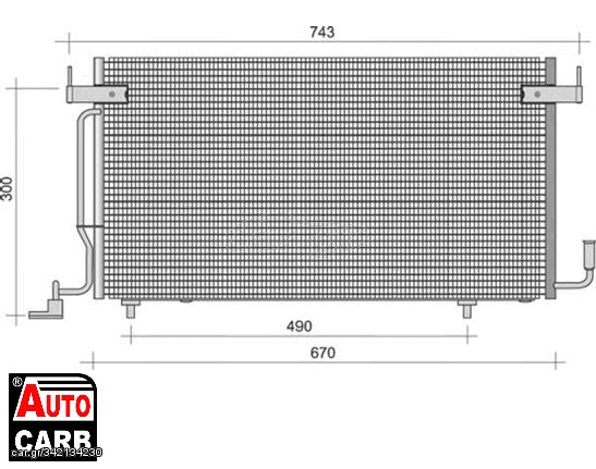 Ψυγείο A/C MAGNETI MARELLI 350203286000 για CITROEN BERLINGO 1996-2011, PEUGEOT PARTNER 1996-2015