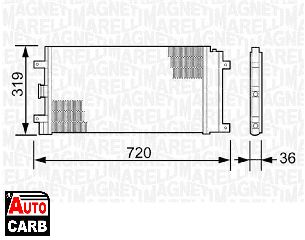 Ψυγείο A/C MAGNETI MARELLI 350203496000 για FIAT DOBLO 2000-