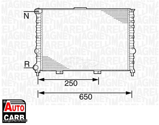 Ψυγείο Νερού Κινητήρα MAGNETI MARELLI 350213100500 για ALFA ROMEO 156 1997-2006