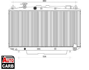 Ψυγείο Νερού Κινητήρα MAGNETI MARELLI 350213104100 για TOYOTA RAV 2000-2005