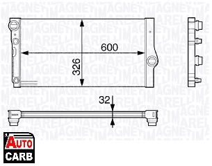 Ψυγείο Νερού Κινητήρα MAGNETI MARELLI 350213142200 για BMW 5 2009-2017, BMW 6 2010-2018, BMW 7 2008-2015