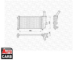 Ψυγείο Νερού Κινητήρα MAGNETI MARELLI 350213173000 για FIAT PUNTO 1999-2012