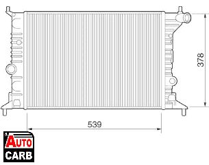 Ψυγείο Νερού Κινητήρα MAGNETI MARELLI 350213274000 για AUDI A3 2004-2015, AUDI Q5 2008-2017, CITROEN JUMPER 1994-