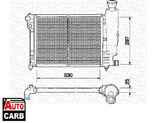 Ψυγείο Νερού Κινητήρα MAGNETI MARELLI 350213329000 για CITROEN SAXO 1996-2004, PEUGEOT 106 1996-2005