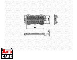 Ψυγείο Νερού Κινητήρα MAGNETI MARELLI 350213484000 για FORD FIESTA 1976-1986