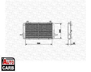 Ψυγείο Νερού Κινητήρα MAGNETI MARELLI 350213489000 για FORD SIERRA 1982-1987