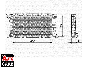 Ψυγείο Νερού Κινητήρα MAGNETI MARELLI 350213513000 για FORD TRANSIT 1977-2000