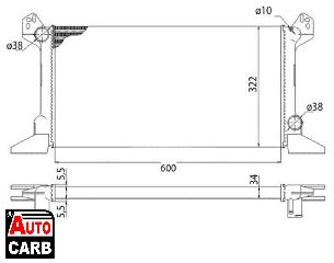 Ψυγείο Νερού Κινητήρα MAGNETI MARELLI 350213513003 για FORD TRANSIT 1977-2000