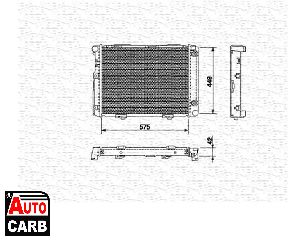 Ψυγείο Νερού Κινητήρα MAGNETI MARELLI 350213532000 για MERCEDES-BENZ 190 1982-1993