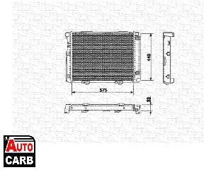 Ψυγείο Νερού Κινητήρα MAGNETI MARELLI 350213533000 για MERCEDES-BENZ 190 1982-1993