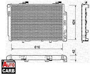 Ψυγείο Νερού Κινητήρα MAGNETI MARELLI 350213743000 για MERCEDES-BENZ C-CLASS 1993-2001, MERCEDES-BENZ E-CLASS 1995-2003, MERCEDES-BENZ SLK 1996-2004