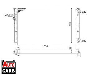 Ψυγείο Νερού Κινητήρα MAGNETI MARELLI 350213809003 για VW GOLF 1989-2002, VW VENTO 1991-1998