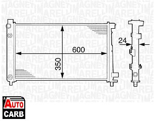 Ψυγείο Νερού Κινητήρα MAGNETI MARELLI 350213823000 για MERCEDES-BENZ A-CLASS 1997-2005, MERCEDES-BENZ VANEO 2002-2005