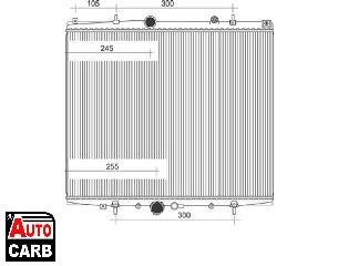 Ψυγείο Νερού Κινητήρα MAGNETI MARELLI 350213893000 για CITROEN C8 2002-, CITROEN JUMPY 2007-2016, FIAT ULYSSE 2002-2011