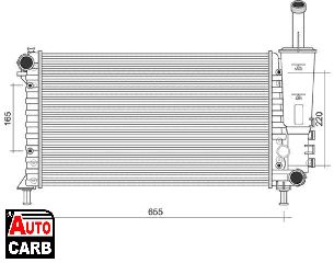 Ψυγείο Νερού Κινητήρα MAGNETI MARELLI 350213901000 για FIAT PUNTO 1999-2012