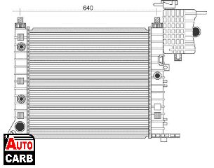 Ψυγείο Νερού Κινητήρα MAGNETI MARELLI 350213944000 για MERCEDES-BENZ V-CLASS 1996-2003, MERCEDES-BENZ VITO 1996-2003