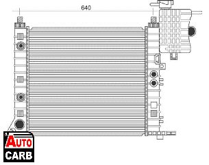 Ψυγείο Νερού Κινητήρα MAGNETI MARELLI 350213945000 για MERCEDES-BENZ V-CLASS 1996-2003, MERCEDES-BENZ VITO 1996-2003