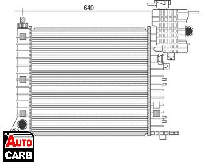 Ψυγείο Νερού Κινητήρα MAGNETI MARELLI 350213948000 για MERCEDES-BENZ V-CLASS 1996-2003, MERCEDES-BENZ VITO 1996-2003