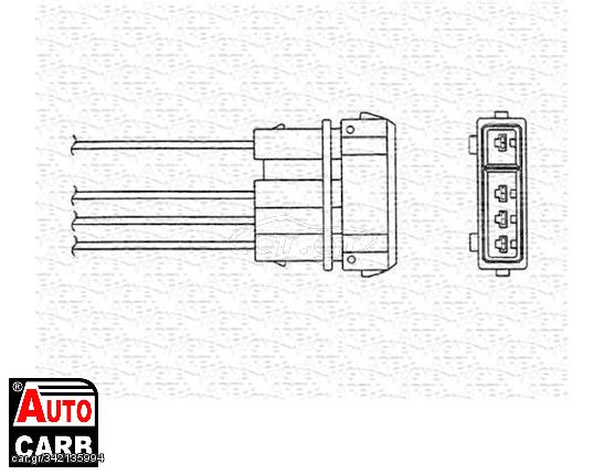 Αισθητήρας Λάμδα MAGNETI MARELLI 460000183010 για SKODA FAVORIT 1992-1997, SKODA FELICIA 1994-2002, VW CADDY 1995-2004