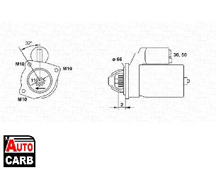 Μίζα MAGNETI MARELLI 943253105010 για MITSUBISHI CARISMA 1996-2006, RENAULT LAGUNA 1993-2002, RENAULT MEGANE 1995-2008