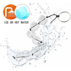 XLarge glass anal beads on string with pull O-Ring Ø 2.8 cm-thumb-3