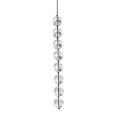 Small glass anal beads on string with pull O-Ring Ø 1.5 cm-thumb-2