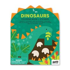 Βιβλίο ζωγραφικής με αυτοκόλλητα, Δεινόσαυροι - Petit Collage
