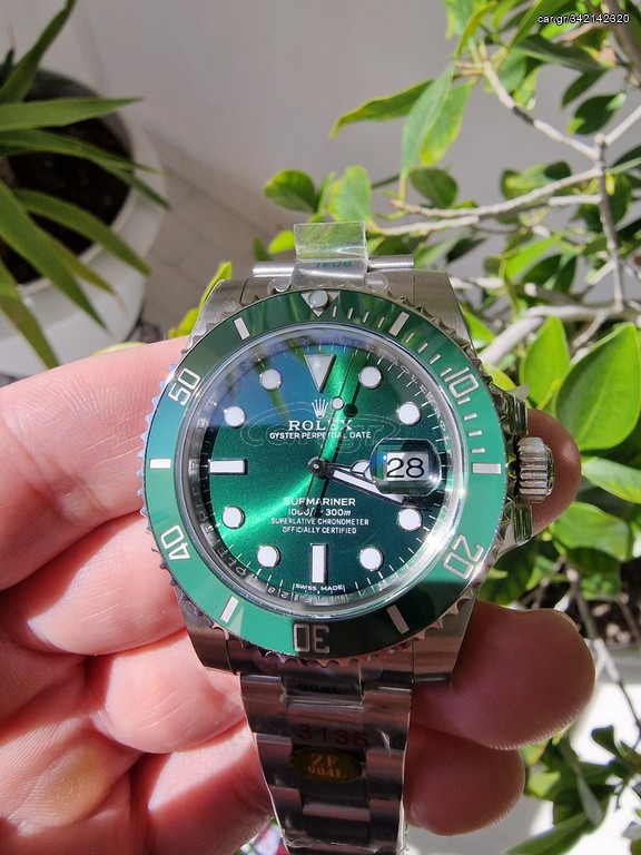 Car.gr - Rolex submariner hulk 116610LV custom superclone new edition ...