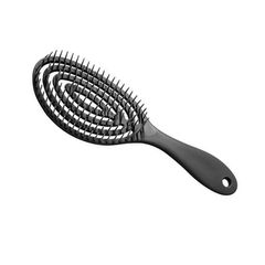D&H; Flexible Hair Brush Easy Detangling Βούρτσα Μαλλιών για Εύκολο Ξεμπέρδεμα 23cm Μαύρη