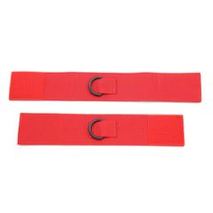 Velcro Bondage red bed restraints with plastic hooks-thumb-3