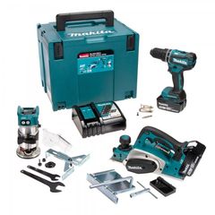 Makita DLX3116TJ 18V LXT Cordless Brushless Triple Kit DRT50Z, DHP485Z, DKP180Z