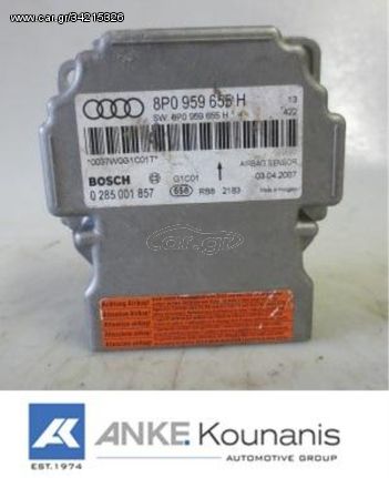 ΚΟΥΝΑΝΗΣ ΔΙΑΘΕΣΙΜΟ ΕΓΚΕΦΑΛΟΣ AIRBAG AUDI A3 (8P1) 05 03-08 12 8P0959655H