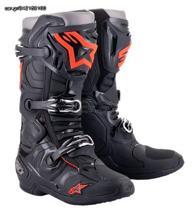 ΜΠΟΤΕΣ ALPINESTARS TECH 10 BLACK/RED No-9 (EU Size 43)