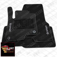 SMART FORFOUR 2004-2006 ΠΑΤΑΚΙΑ ΜΟΚΕΤΑ SPORT LINE ΜΑΥΡΟ ME ΑΣΠΡΗ ΡΑΦΗ - ΑΣΠΡΟ ΚΕΝΤΗΜΑ SMART ΣΕΤ 4ΤΜΧ