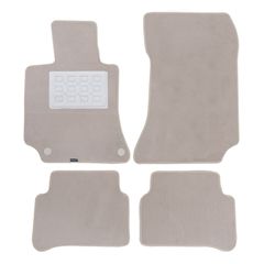 Πατάκια δαπέδου μοκέτας Basic μπεζ για Mercedes E-Class (W212) SW (χωρίς σήμα) 4τμχ.