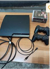 Playstation 3 300gb + 1 αυθεντικό χειριστήριο + 1 συμβατό χειριστήριο + καλώδιο HDMI + 4 games