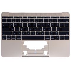 Πληκτρολόγιο - Laptop Keyboard Palmrest για Apple MacBook Pro 12" A1534 2016 MLHA2LL/A MLHC2LL/A 613-02547-09 613-02547-A 613-02547 Retina US Gold ( Κωδ.40934USGOLDPALM )