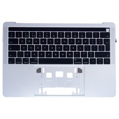Πληκτρολόγιο - Laptop Keyboard Palmrest για Apple MacBook Pro 13" A1706 2016 2017 EMC 2978 EMC 3071 EMC 3164 B661-07951 Touch Bar UK Silver ( Κωδ.40542UKTOPCASE )
