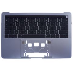 Πληκτρολόγιο - Laptop Keyboard Palmrest για Apple MacBook Pro 13" A1706 2016 2017 EMC 2978 EMC 3071 EMC 3164 B661-07951 Touch Bar UK Grey ( Κωδ.40542UKTOPCASEGREY )