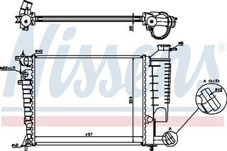 Nissens Ψυγείο, Ψύξη Κινητήρα - 613671