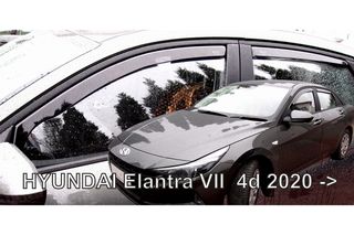 ΑΝΕΜΟΘΡΑΥΣΤΕΣ ΓΙΑ HYUNDAI ELANTRA 4D 2020+ ΣΕΤ ΑΥΤΟΚΙΝΗΤΟΥ ΑΠΟ ΕΥΚΑΜΠΤΟ ΦΙΜΕ ΠΛΑΣΤΙΚΟ HEKO - 4 ΤΕΜ.