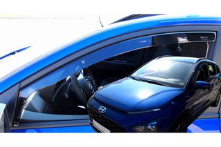 ΑΝΕΜΟΘΡΑΥΣΤΕΣ ΓΙΑ HYUNDAI BAYON 5D 2021+ ΑΥΤΟΚΙΝΗΤΟΥ ΑΠΟ ΕΥΚΑΜΠΤΟ ΦΙΜΕ ΠΛΑΣΤΙΚΟ HEKO - 2 ΤΕΜ.