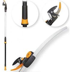Fiskars UPX86 Κλαδευτήρι Κορυφής Τηλεσκοπικό Με Πριόνι PROMO PACK 102364102