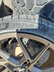 Ζάντες 19'' JR ΣΕ ΑΡΙΣΤΗ ΚΑΤΑΣΤΑΣΗ ΓΙΑ BMW 5X120 Ασσύμετρες με ελαστικά Μισελεν-thumb-2