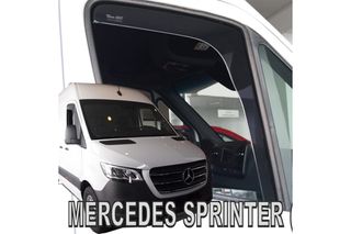 ΑΝΕΜΟΘΡΑΥΣΤΕΣ ΓΙΑ MERCEDES SPRINTER W907 2D 2018+ ΖΕΥΓΑΡΙ VAN ΑΠΟ ΕΥΚΑΜΠΤΟ ΦΙΜΕ ΠΛΑΣΤΙΚΟ HEKO - 2 ΤΕΜ.
