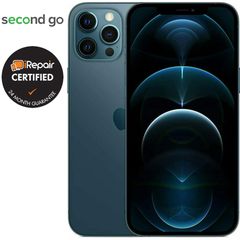 Second Go Certified μεταχειρισμένο Apple iPhone 12 Pro Max 256GB Pacific Blue