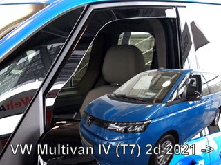 ΑΝΕΜΟΘΡΑΥΣΤΕΣ ΓΙΑ VW MULTIVAN T7 2D 2021+ ΖΕΥΓΑΡΙ ΑΠΟ ΕΥΚΑΜΠΤΟ ΦΙΜΕ ΠΛΑΣΤΙΚΟ HEKO - 2 ΤΕΜ.